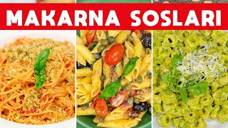 🍝 Hep Aynı Sosu Yapmaktan Sıkılanlara Ferhat Şeften 5 Farklı Makarna Sosu Tarifi  SOSLAR B2 [upl. by Franciscka181]