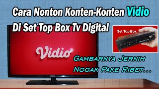 Cara Nonton Konten VIDIO Di SetTop Box tv digital [upl. by Elvina]