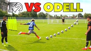 ODELLS OUTRAGEOUS SOCCER SKILLS  F2 vs Beckham Jr 😱🏈⚽️ [upl. by Fillian]