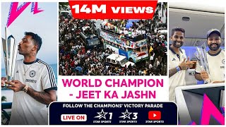 JEET KA JASHN Team Indias T20 World Cup victory parade in Mumbai  T20WorldCupOnStar [upl. by Adnhoj]