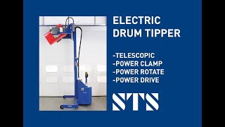 Telescopic FullyPowered Drum Clamping and Tipping Unit STE06RRH01 [upl. by Churchill]