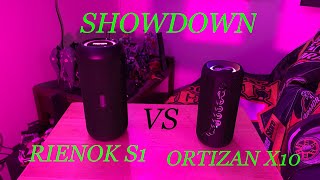 RIENOK vs ORTIZAN BLUETOOTH WATERPROOF SPEAKER  REVIEW SHOWDOWN [upl. by Leff]