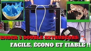 Ender 3 à double extrudeurs  simple et fiable [upl. by Shivers]