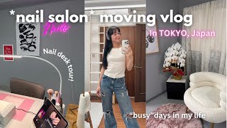 moving in to my new ✨nail salon✨ vlog  19yo nail artist in Tokyo tour  days in my life [upl. by Inavoy]