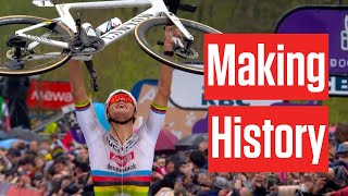 Highlights Mathieu Van Der Poel Makes History At 2024 Mens Tour Of Flanders [upl. by Ttenneb]