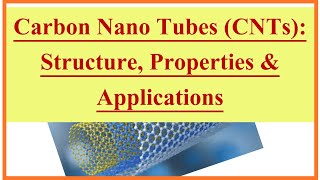 CNTs  Carbon Nanotubes  Structure Properties amp Applications of CNT [upl. by Notna191]