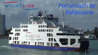 Wightlink  St Clare  Portsmouth to Fishbourne [upl. by Harsho396]