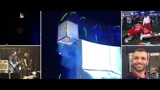 Acrobat plunges 100ft to death at Mad Cool festival as 35000 VİDEO [upl. by Eillehs]