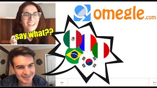 American Shocks People By Speaking Their Language On Omegle [upl. by Ynatil]