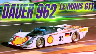 DAUER 962 LM GT1 El RETORNO de PORSCHE a LE MANS [upl. by Hasin759]