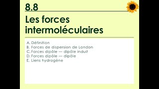 88 Les forces intermoléculaires [upl. by Heriberto]