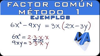 Factor comun metodo 1  Ejemplos [upl. by Aticnemrac]