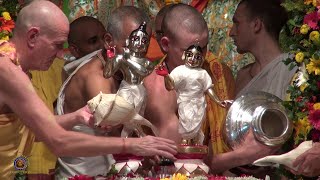 Mayapur Janmashtami Maha Abhishek 2018 [upl. by Yzzo]