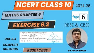 class 10 maths chapter 6  ex 62 que 3 amp 4 complete solutionsimilarity  समरूपता ncert10maths [upl. by Ailaroc]