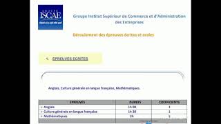 condition dinscription ISCAE 2024 2025 [upl. by Tedmann326]