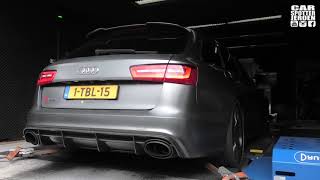 Audi RS6 C7 40 V8 with Milltek exhaust DYNO RUN  WILL IT MAKE THE PROMISED 890 HP [upl. by Leugimesoj]