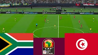 South Africa 0 vs 0 Tunisia CAF 2024 match highlights  Video game simulation PES 2021 [upl. by Erek]