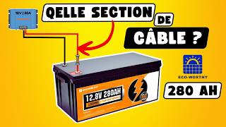 Installation Batterie Lithium ECOWORTHY LiFePO4 280Ah ➡️ Campingcar Van Fourgon aménagé [upl. by Nalod]