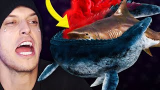 The MEGALODON vs MOSASAURUS Battle Analysis Reaction [upl. by Rednasxela]