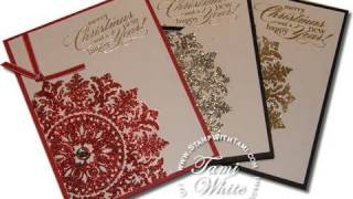 Glitzy Medallion Ornament Card [upl. by Einyaj]