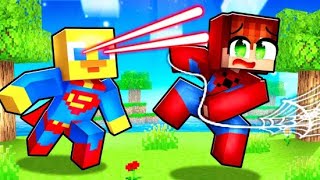 SUPERHERO Speedrunner VS Hunter in Minecraft [upl. by Ahsilla936]