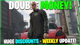 2000000 CONTRACT amp DLC NEWS GTA ONLINE WEEKLY UPDATE  DOUBLE MONEY amp LOTS OF DISCOUNTS [upl. by Drannel]