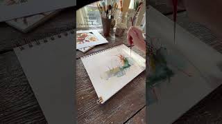 Online Loose Watercolor Classes with Pamela Harnois painting artclasses watercolor shortsvideo [upl. by Loveridge907]