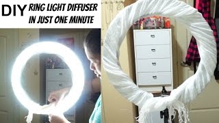 DIY Ring Light Diffuser 2017 [upl. by Aneerol]