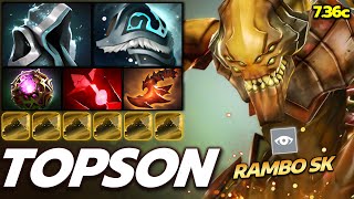 TOPSON Sand King OP Sand Storm Tanky Build Dota 2 Fullmatch [upl. by Medin]