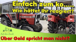 Das darf doch wohl nicht wahr sein🤬Reifen Desaster Teil 2😭 Wie kam ich zum Massey Ferguson FragMax [upl. by Lossa]