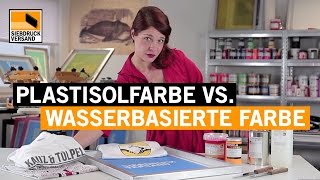 Plastisolfarbe vs wasserbasierte Siebdruckfarbe  PRO amp CONTRA [upl. by Vardon227]