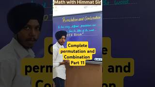 Class 11 Ch6  Part  11 Permutation and combination  Permutations of object with repetition [upl. by Uttica]