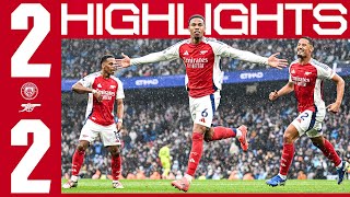 A HARDFOUGHT POINT IN MANCHESTER 👊  HIGHLIGHTS  Manchester City v Arsenal 22  Premier League [upl. by Ailati769]