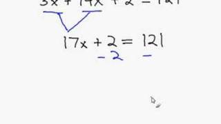 Solving an Equation by Combining Like Terms [upl. by Annaid698]