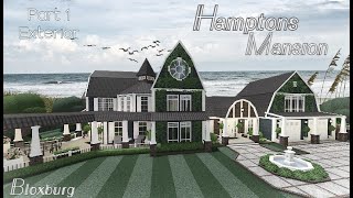 Bloxburg  Hamptons Mansion  Part 12  Exterior  Speed Build  All Game Pass [upl. by Anitsirt]