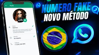 📬NÚMERO FAKE PARA WHATSAPP SEM CHIP FÍSICO  COMO CRIAR NÚMERO VIRTUAL E RECEBER SMS 2024📲📩 [upl. by Trillbee]