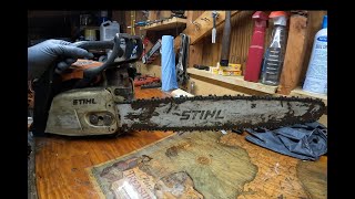 Stihl 029 Super Chainsaw Rebuild Part 1 [upl. by Llerral]