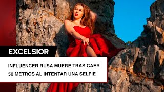 Influencer rusa muere tras caer 50 metros al intentar una selfie [upl. by Trescha]