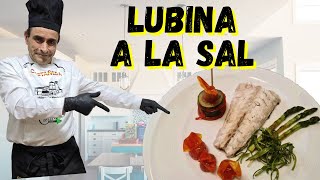 🍽 LUBINA a la SAL Un gran Espectáculo Receta fácil y sencilla  ChiliRecetas [upl. by Glenn]