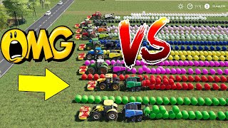 How to Make Direct Silage Bale with All Big Tractors Very Very Silage Bales Farming Simulator 19 [upl. by Nero318]