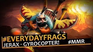 JerAx Gyrocopter  Gameplay Dota 2 MMR [upl. by Ahsar]