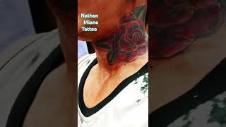 Neck Tattoo nathanmiano tattoo nathanmianotattoo necktattoo viralvideo tattoostudio tatts [upl. by Lalitta449]