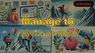 Manage to meaning succeed accomplish with 5 examples [upl. by Nosreve]