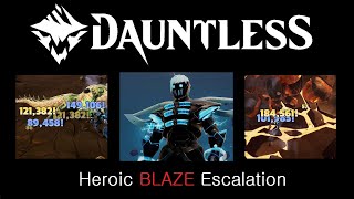 Dauntless Heroic Blaze Escalation [upl. by Eniala]