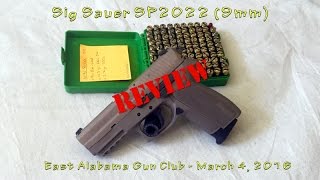 Sig Sauer SP2022 Review  March 4 2016 [upl. by Davena907]