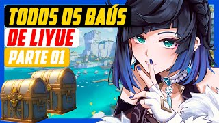 TODOS OS BAÚS DE LIYUE PARTE 1  GENSHIN IMPACT [upl. by Thenna]