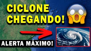 CICLONE CHEGANDO CICLONE VAI SE FORMAR NA COSTA DA REGIÃO SUDESTE  SÃO PAULO E RIO DE JANEIRO [upl. by Ronoel711]