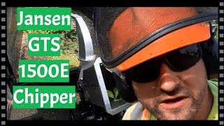 Jansen GTS 1500E 15Hp Chipper  This Machine is a Beast [upl. by Annnora27]