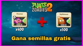 DESBLOQUEA Y SUBE DE NIVEL A FLORAMAR Y EXPLOTANUEZ  Plants vs zombies 2 [upl. by Amikan]