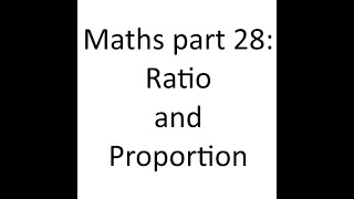 Mathematics Ratio and Proportionin Arabic [upl. by Akeirahs82]